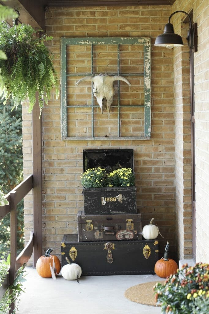 Bohemian Farmhouse Style Fall Porch