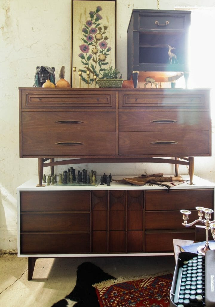 Stacked Midcentury Dressers