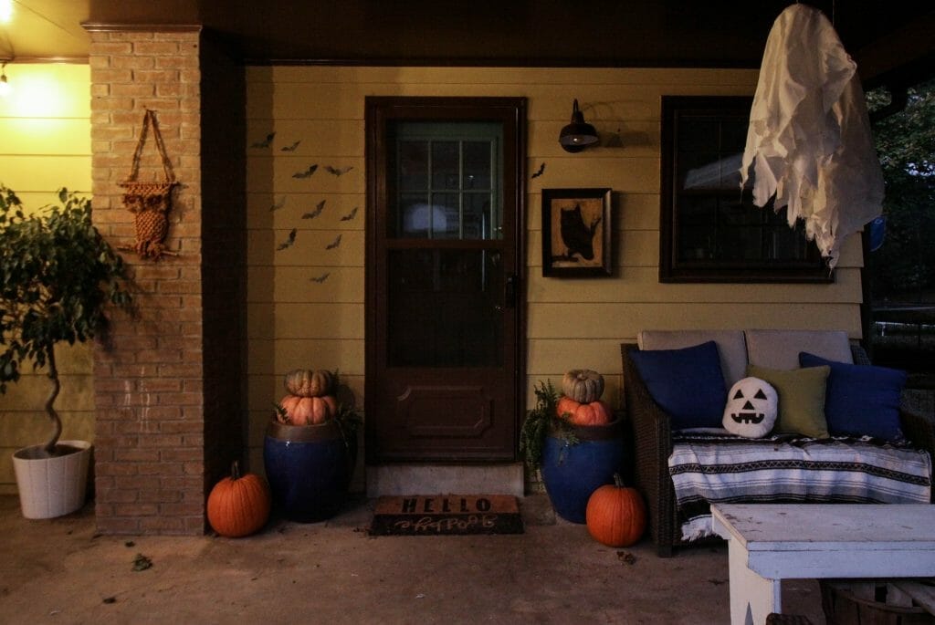 Twilight Halloween Porch