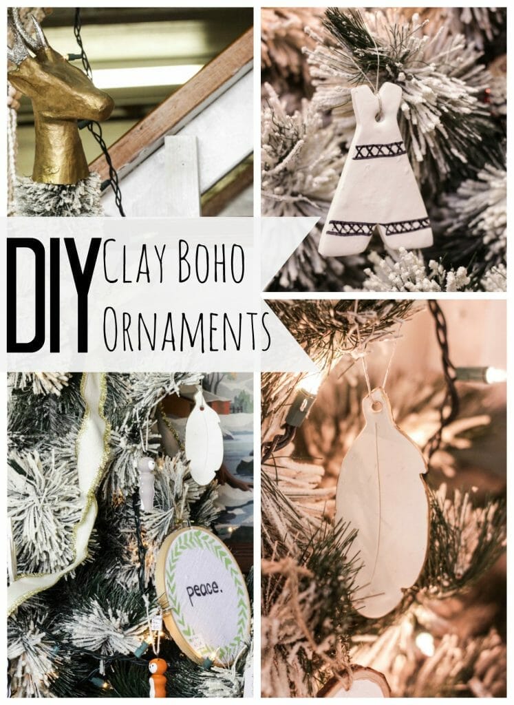 DIY Clay Boho Christmas Ornaments