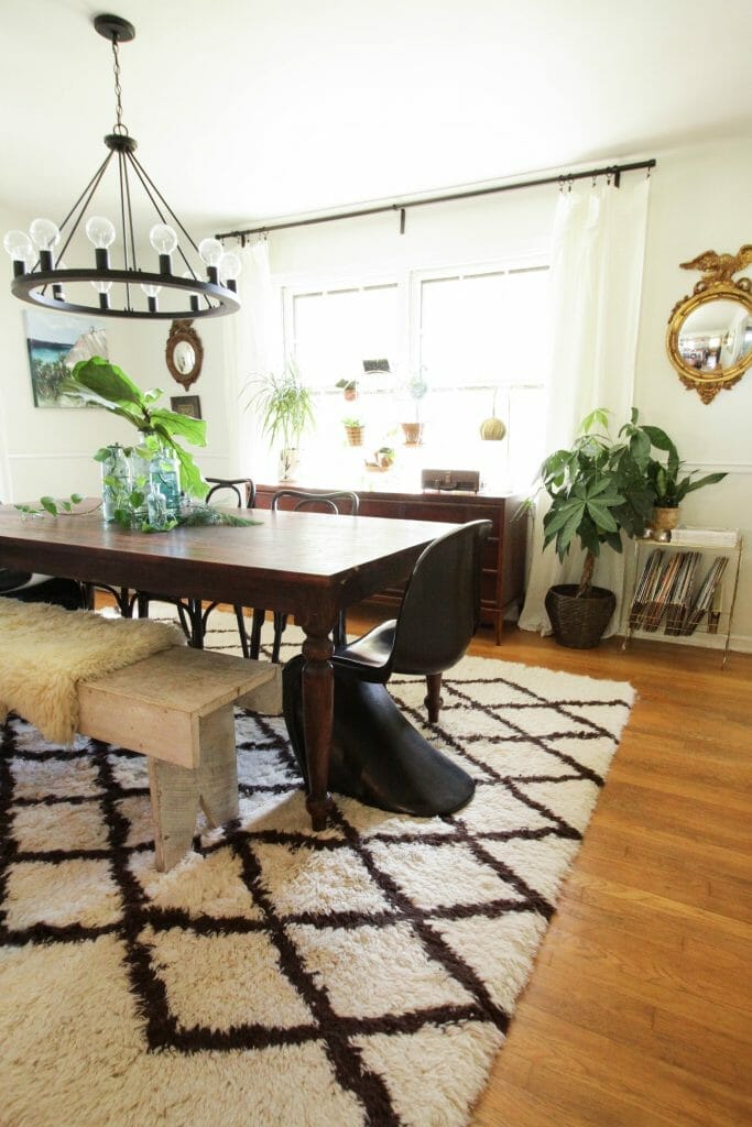 Modern Eclectic Boho Dining Room