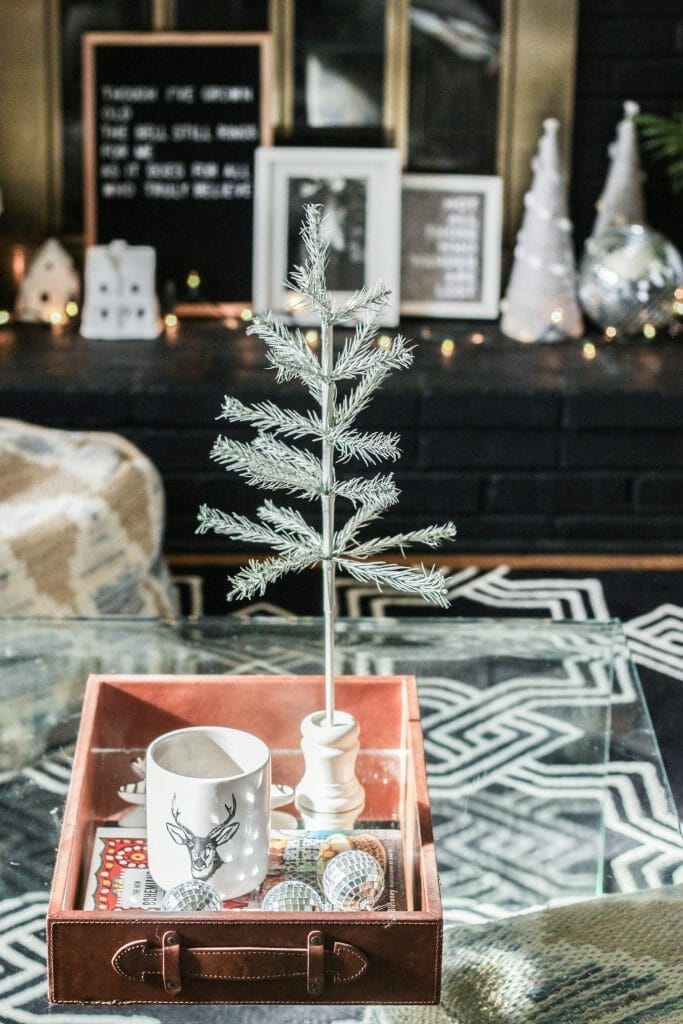 Simplpe Christmas Coffee table styling