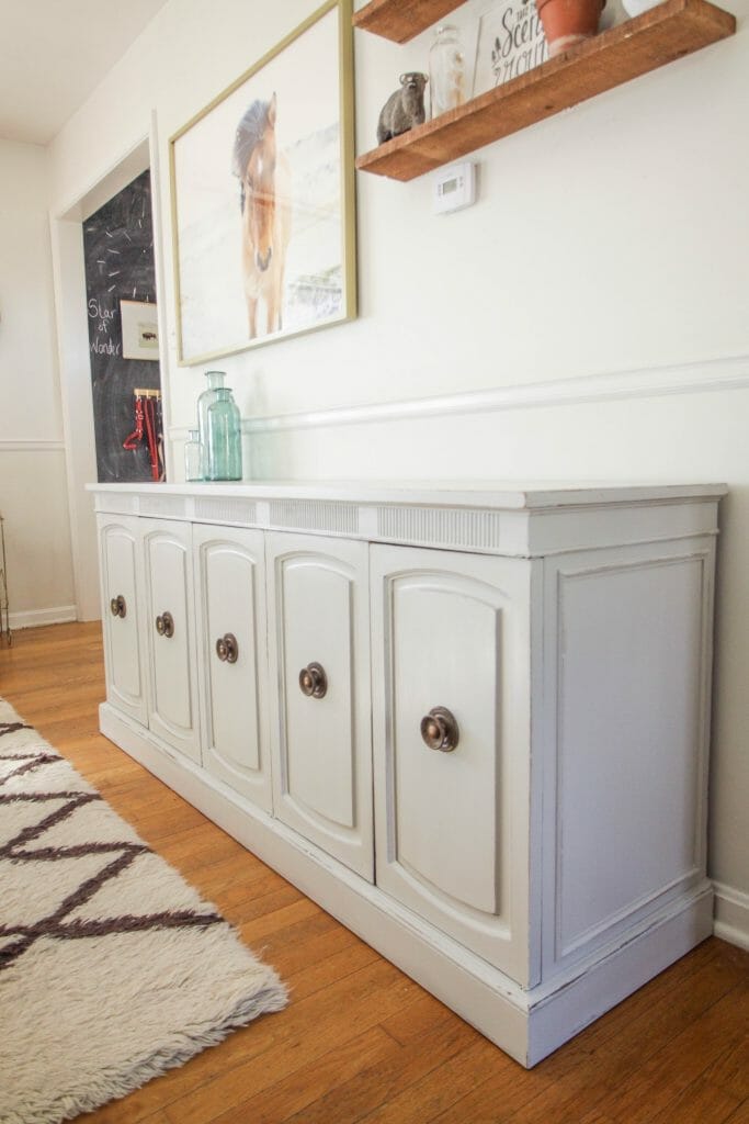 Gray Sideboard Makeover