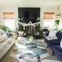 Eclectic Spring Home Tour: Blues in the Living Room