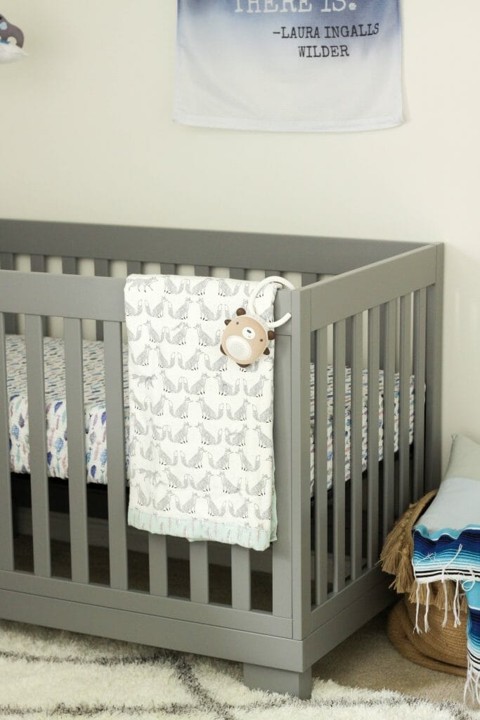 Babyletto Crib with Handmade fox blanket