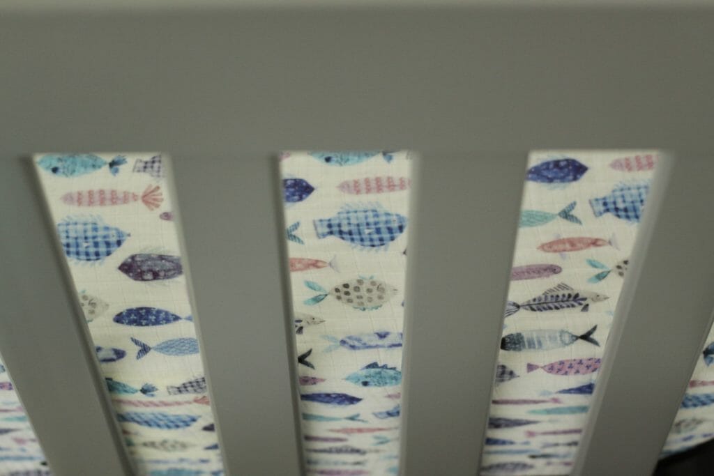 Fish Maritime crib sheets from anthropologie