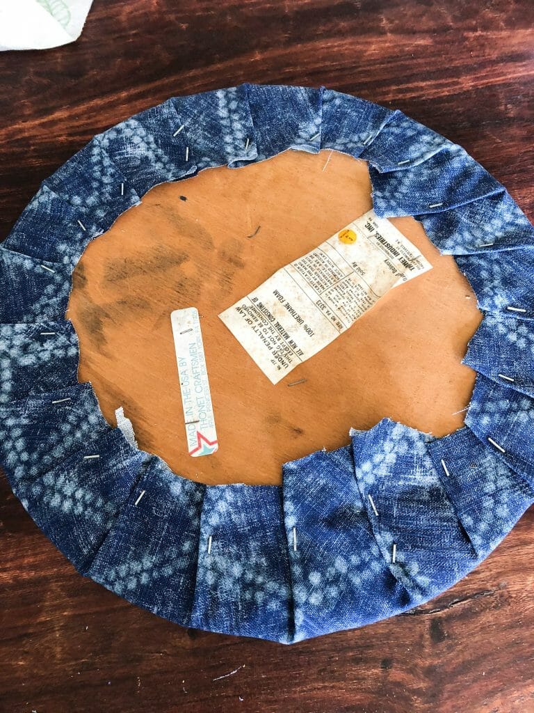 Recovered seat cushion bottom