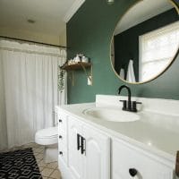 Green Master Bathroom Progress: The Power of Paint and Small Chan