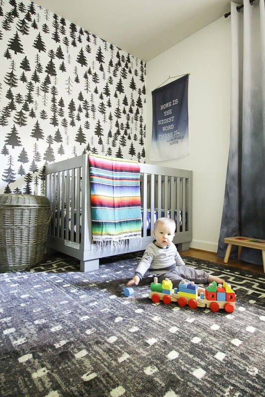 Gender Neutral Nursery with Modern Boho accents
