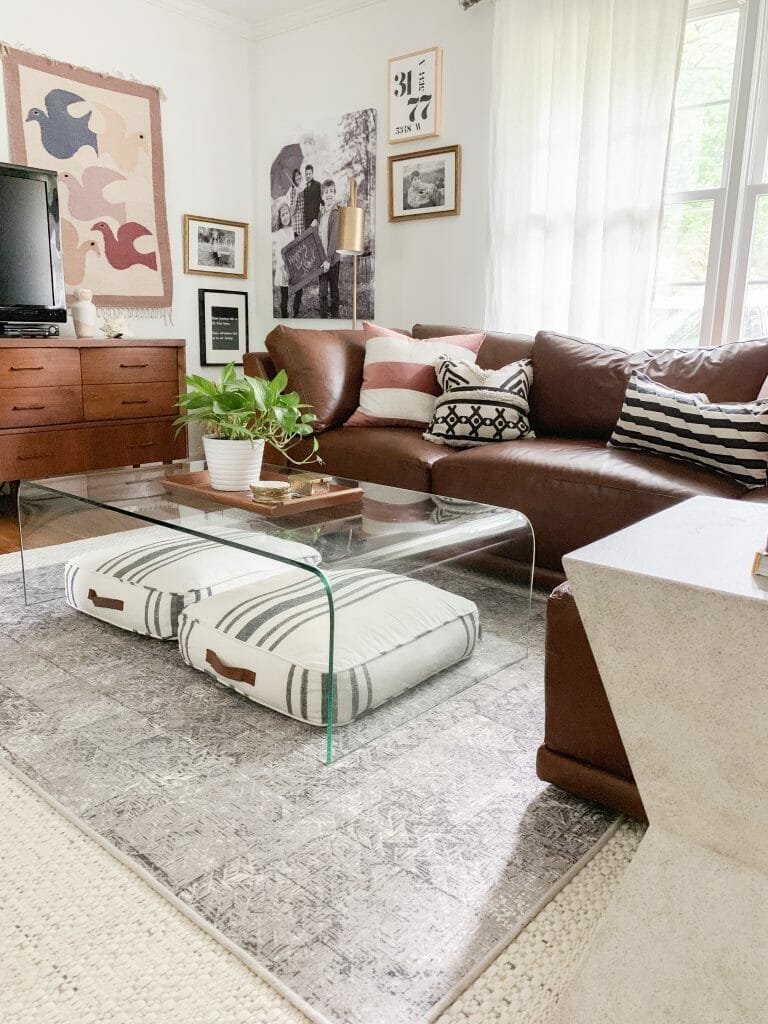Eclectic Vintage Modern Living Room