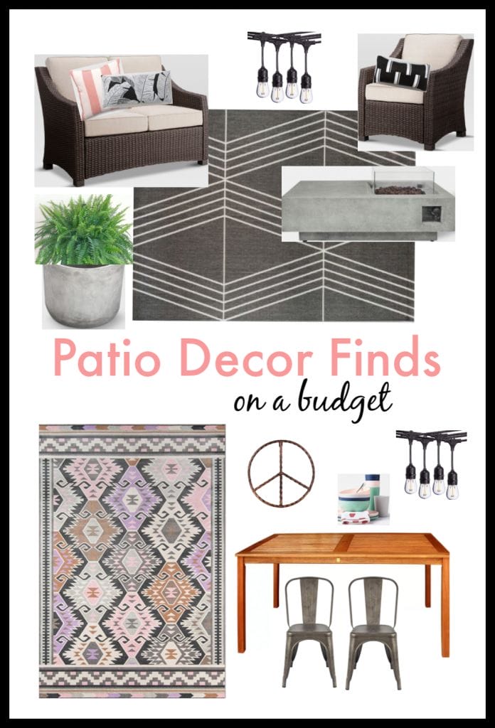 Patio Decor Finds on a budget