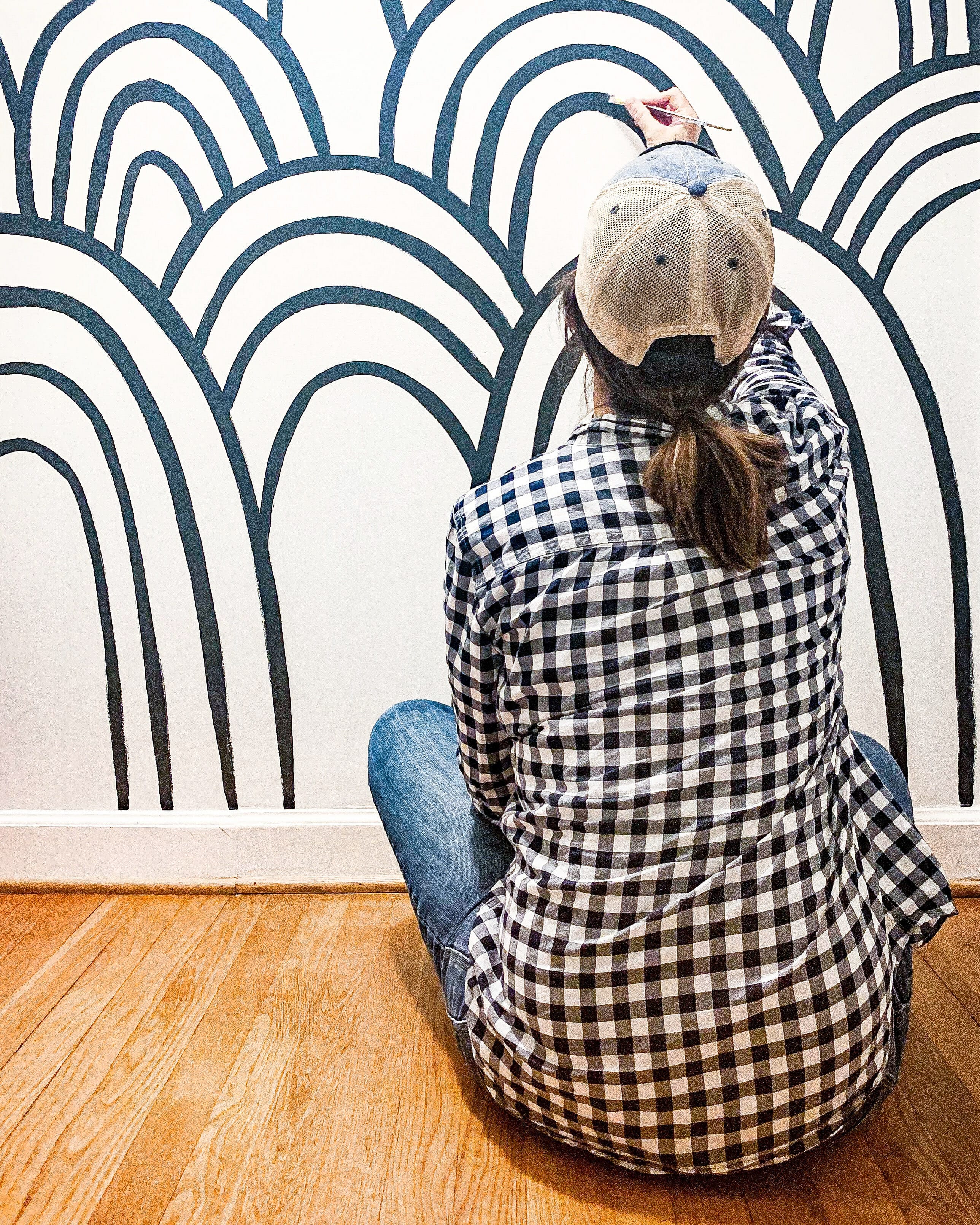 DIY Wood Striped Wall - Transform That Blank Wall In A Day!