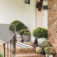 Our Small Halloween Ready Porch