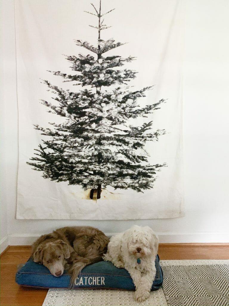 christmas tree tapestry