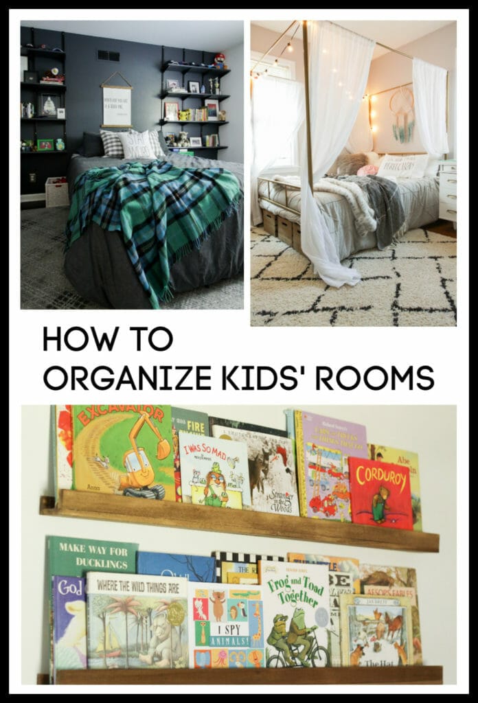 how to organize kids bedrooms