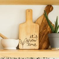 How to Make a Wood Burned Hand Lettered Cutting Board