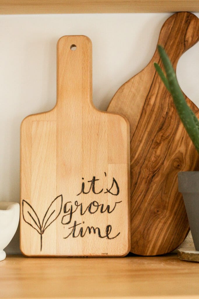 Hand Lettered Cutting Board