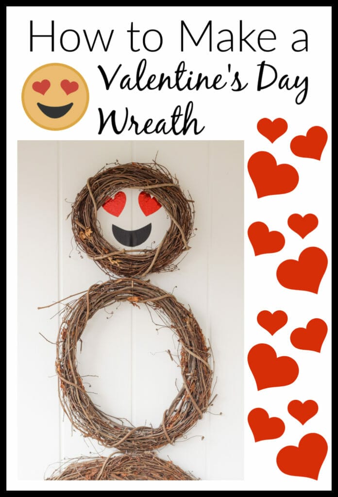 How to make a heart emoji wreath