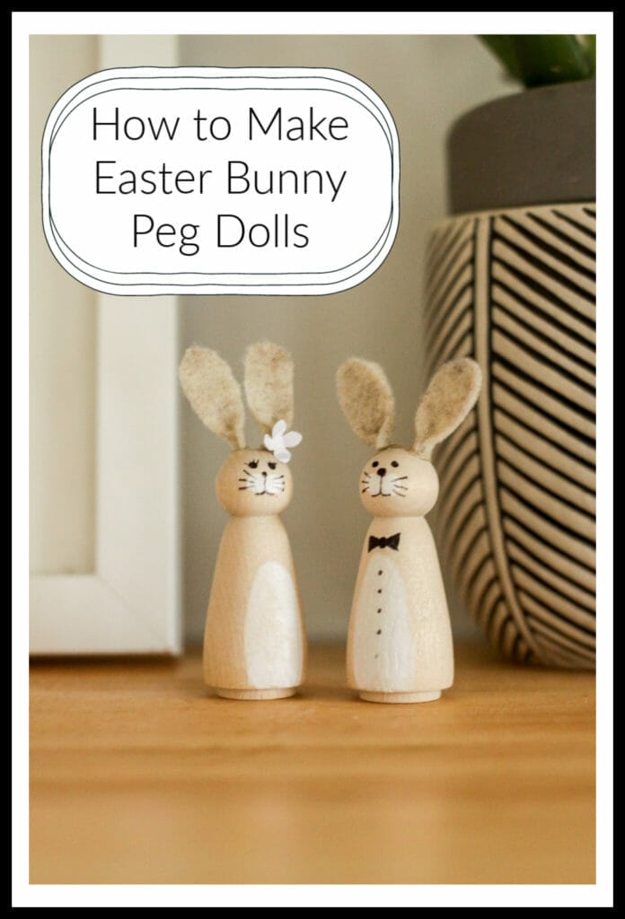 how to make bunny peg dolls