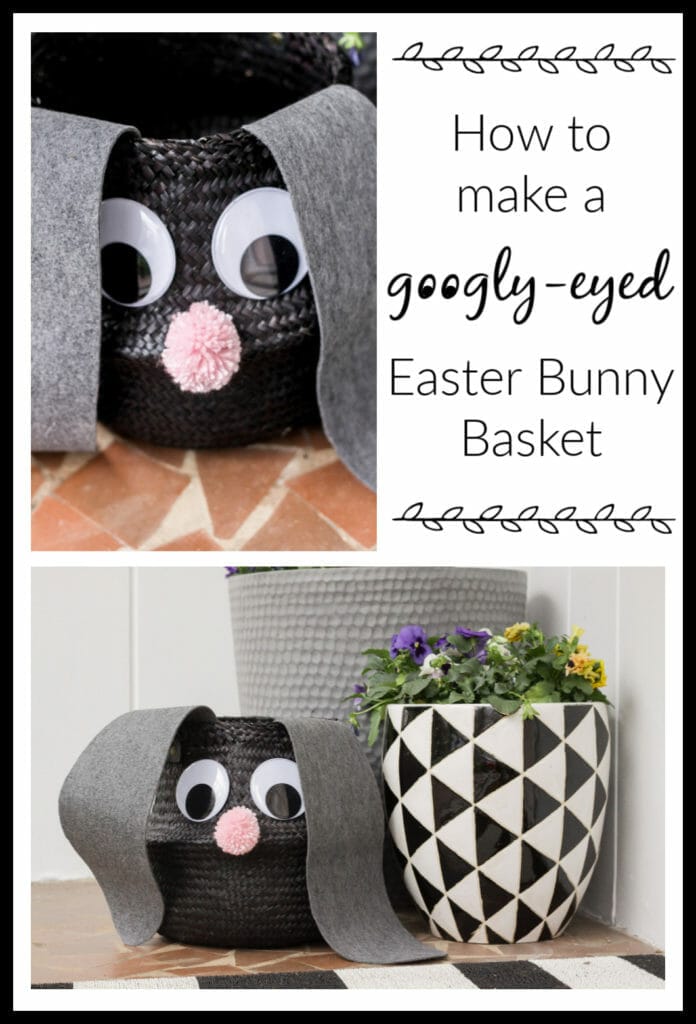 How to make a googly eyed easter bunny basket