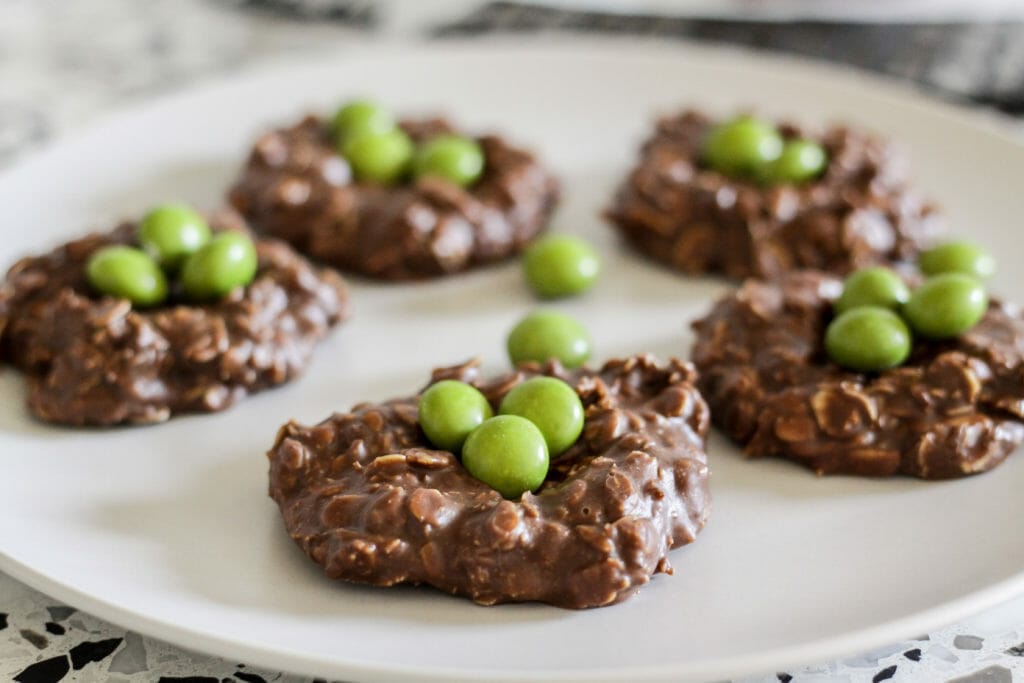 no bake easter nest cookies