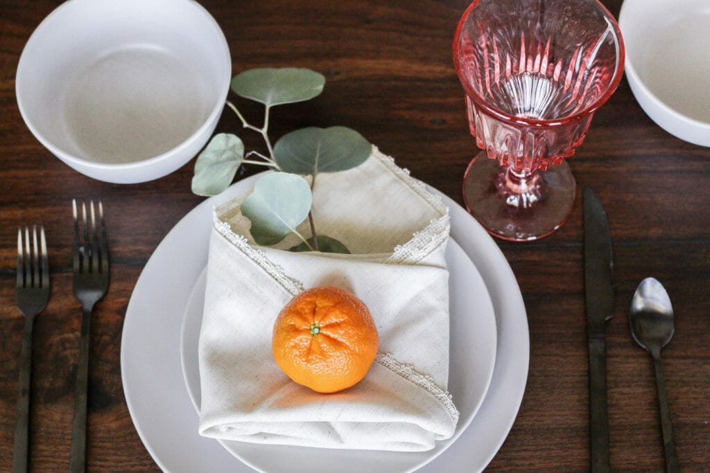 Modern Spring Place Setting