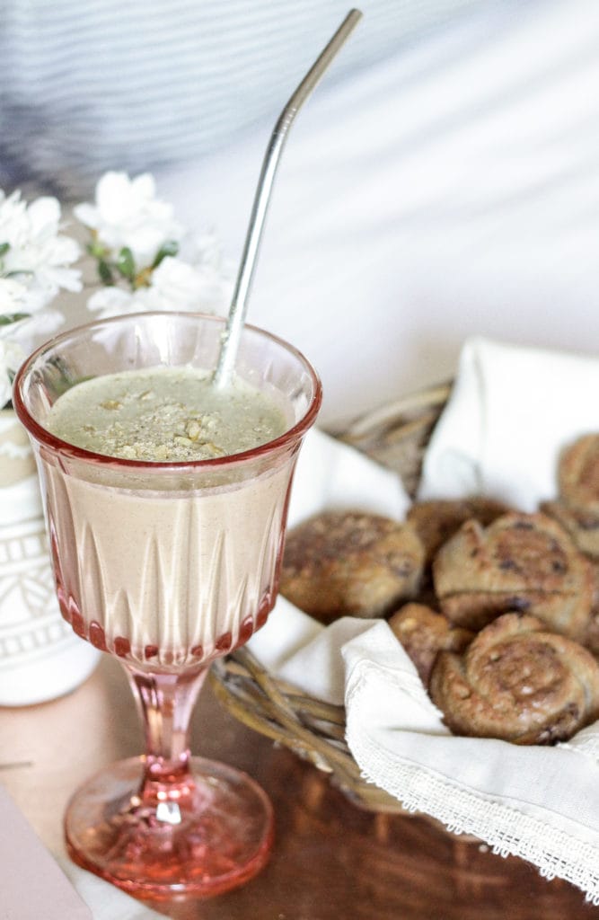 Oatmeal Cookie Dough Smoothie and Gluten Free Chocolate chip muffins