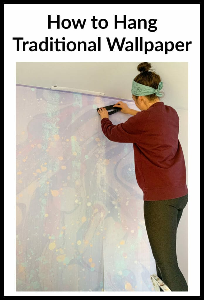 how to hang traditional wallpaper