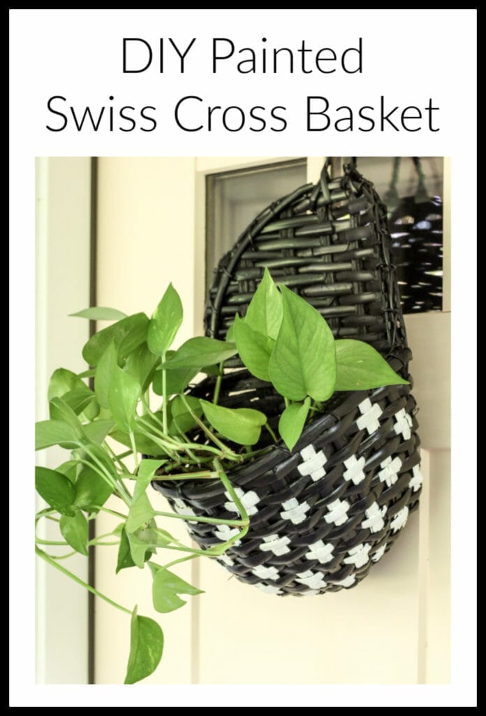 How to paint a swiss cross basket