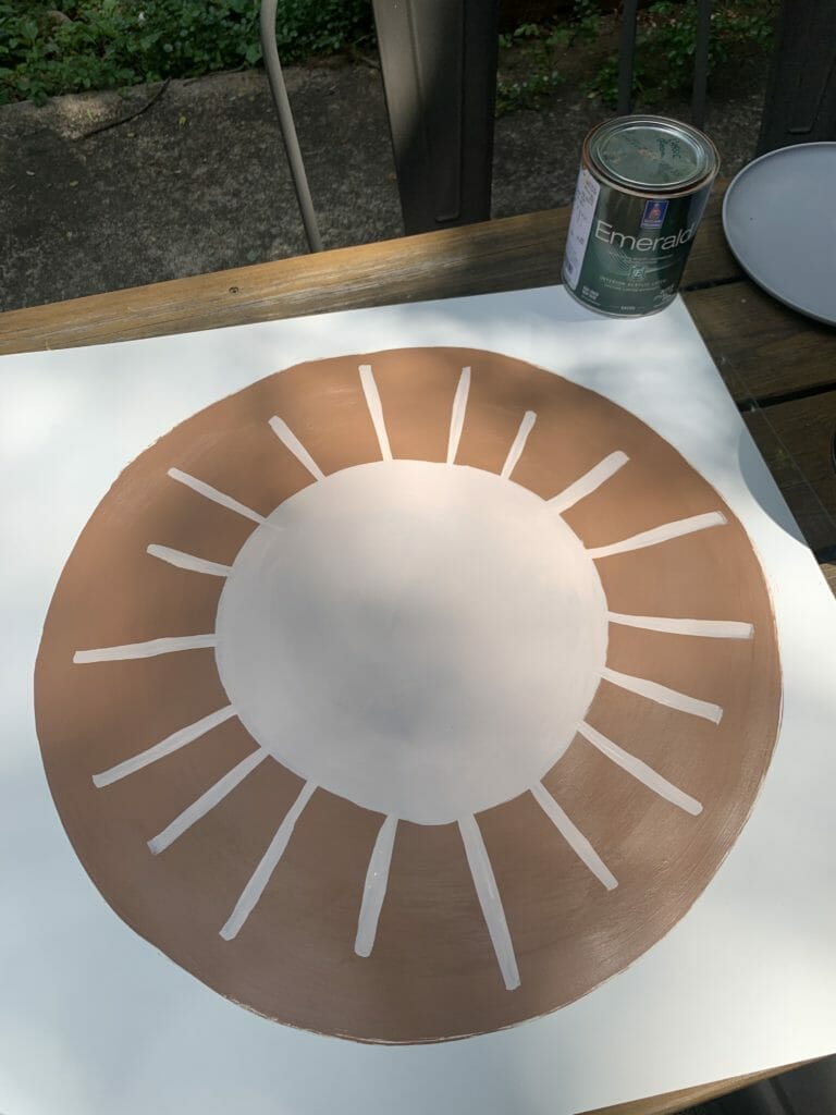 modern painted sun rays