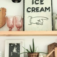 Simple Summer Style Open Shelving in the Kitchen