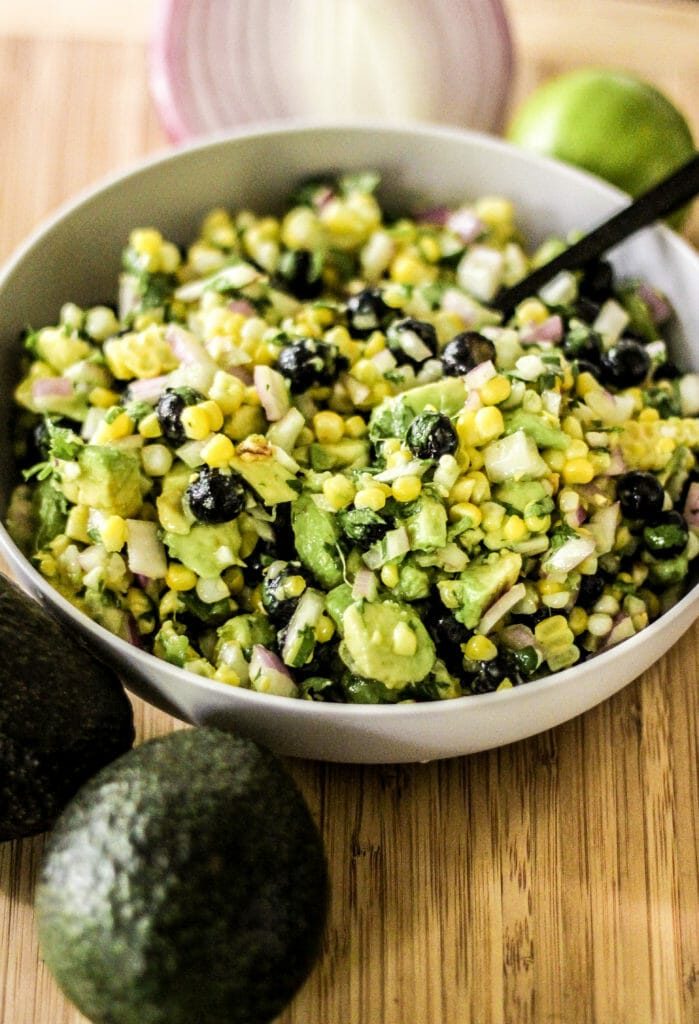 Avocado Corn Blueberry Salad