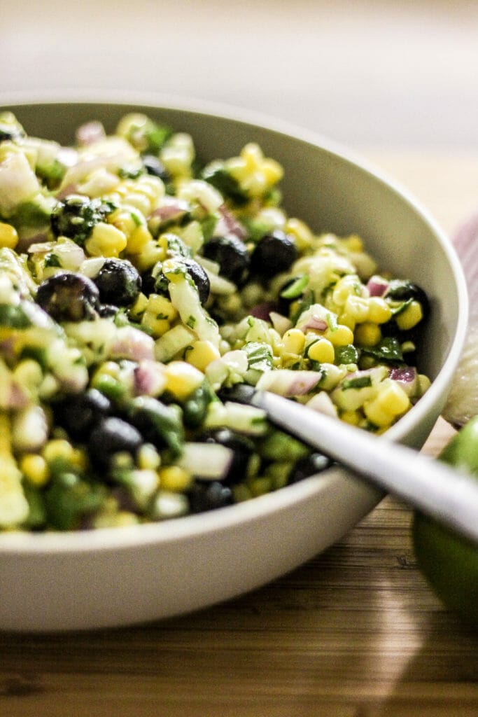 Summer Corn Blueberry Salad