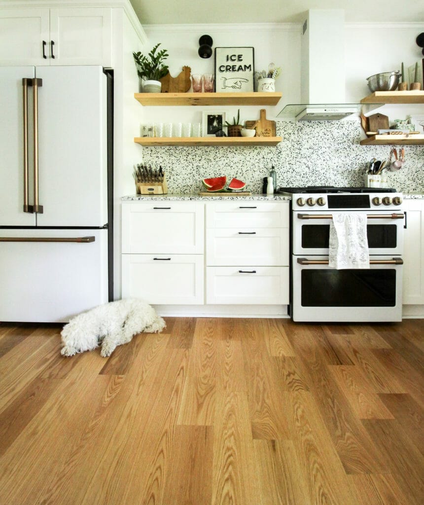 modern white and wood kitchen