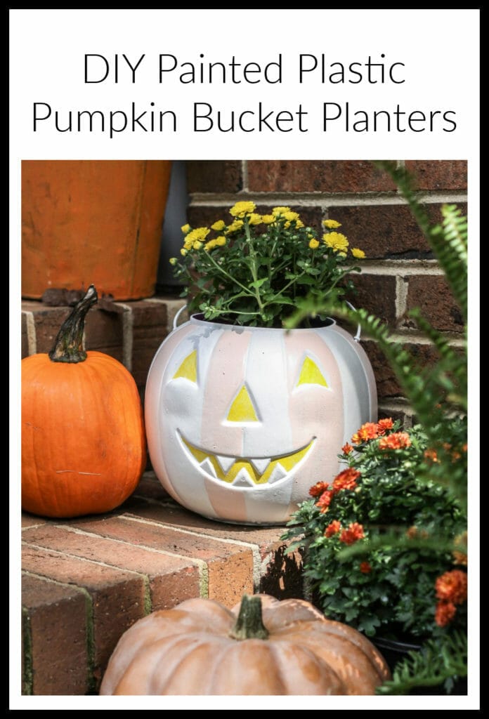 DIY Painted Pumpkin Bucket