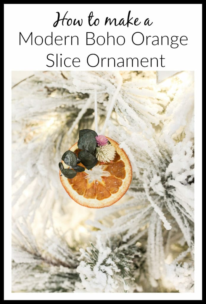 DIY orange slice ornament
