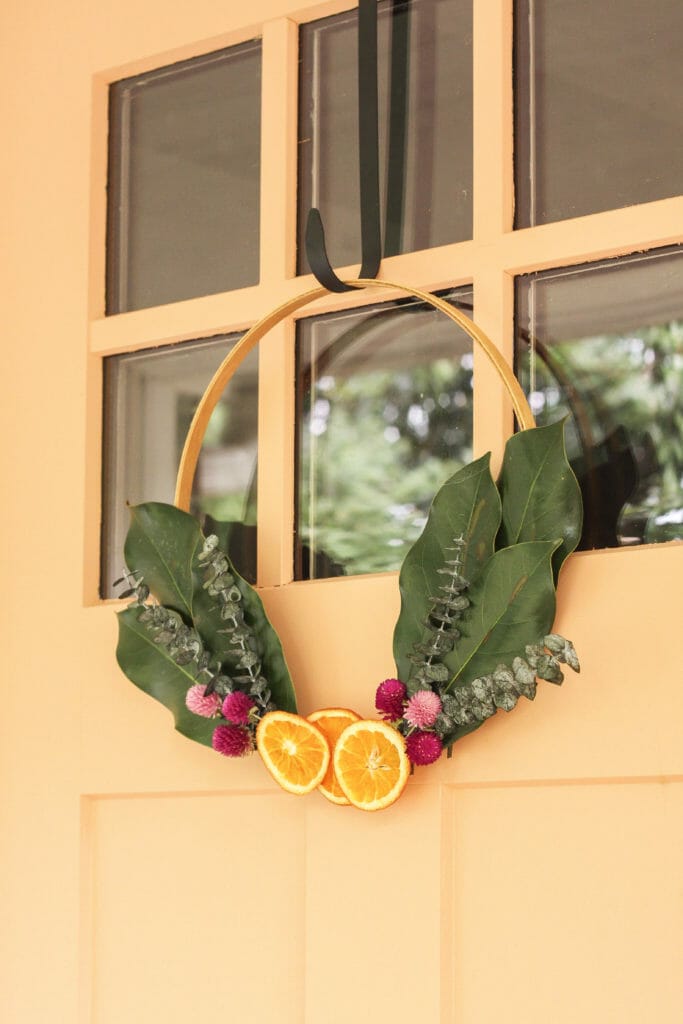 DIY Orange slice wreath