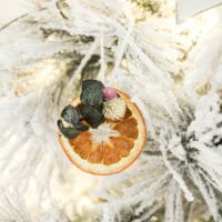 How to Make Floral Boho Orange Slice Christmas Ornaments