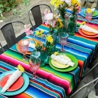 colorful tablescape