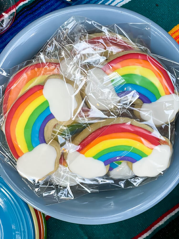 rainbow cookie favors
