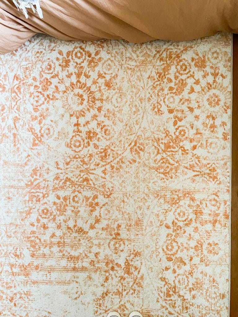 mohawk orange rug